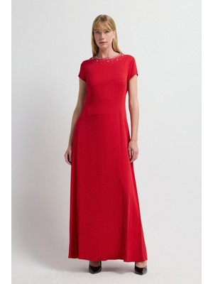 adL Night Zoom Kısa Kollu Uzun Elbise