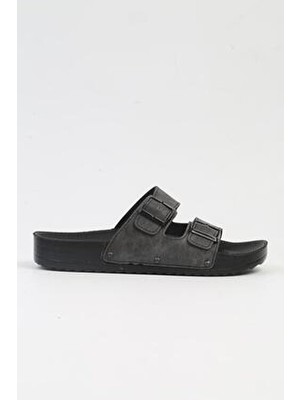 Pierre Cardin PC-7035 Gri Günlük Ortopedik Konforlu Kadın Terlik