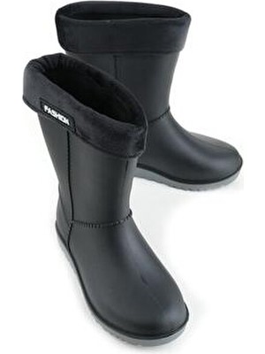 Gezer 00622 Kız Çocuk Termal Astarlı Su Geçirmez Çizme PVC Malzeme ile Kışlık Kullanım İçin