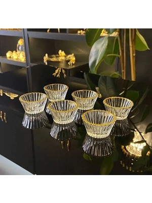 ZaTen Pazar 6'lı Yaldızlı Kahve Yanı Mini Lokumluk