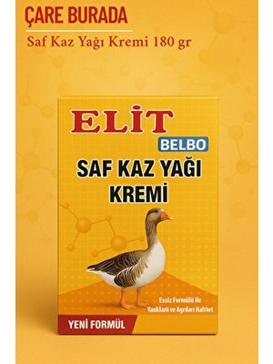 Elit Belbo 180 ml Saf Kaz Yağı Kremi Tüm Cilt Tipleri İçin Rahatlatıcı Etki Sağlar