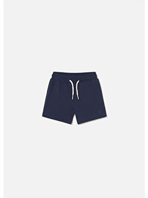 Mayoral Erkek Bebek Basic Şort Düz Desenli Rahat Kesim 621 Lacivert Pamuklu