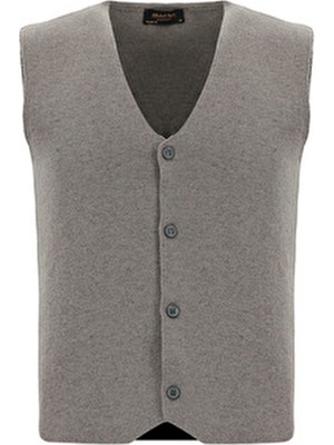 Abdullah Kiğılı V Yaka Yünlü Triko Yelek