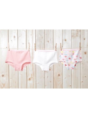Blackspade Kız Çocuk Boxer 3'lü Paket 1295 - Pembe