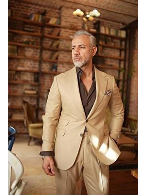 Fc Plus Torba Cep Pileli Yün Takım Elbise