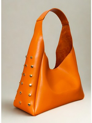 fular & bags Kadın Çıt Çıt Kapamalı ve Fermuarlı Iç Bölmeli El ve Omuz Çantası