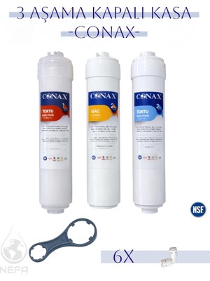 Conax Tüm Kapalı Kasalar Için 3’lü Inline Ön Filtre Seti (ORJİNAL YENİ SERİ)