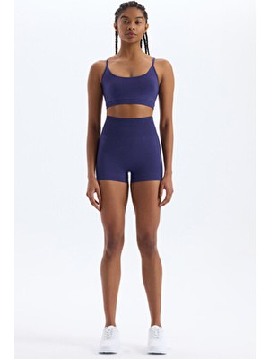 Come Up Toparlayıcı Şort Prusya Mavisi