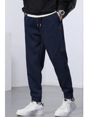 Genius Store Genıus Store Erkek Eşofman Içi Polarlı Bağcıklı Bel Jogger Spor Eşofman Altı SPOR-ESF001