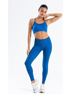 Formactive Sırt Detaylı Destekli Seamless Spor Sütyeni ve Push Up Toparlayıcı Tayt Seti