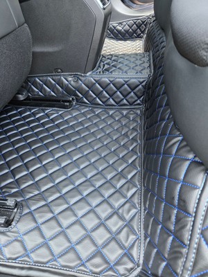 Feyza Oto Citroen C5 Aircross 2017 - 2025 Uyumlu Dıamond Araca Özel Havuzlu Deri Oto Paspas