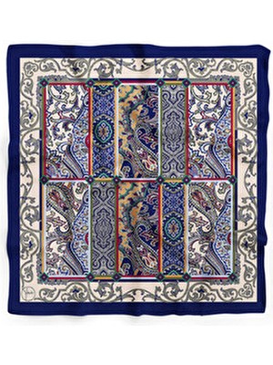 Etnik Patchwork Desen Çok Renkli Bandana/fular İpeksi Kumaş Özellikleriyle Kadın Aksesuar