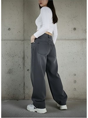 St.Poll Y2K Vintage Eskitme Unisex Baggy Jean Pantolon