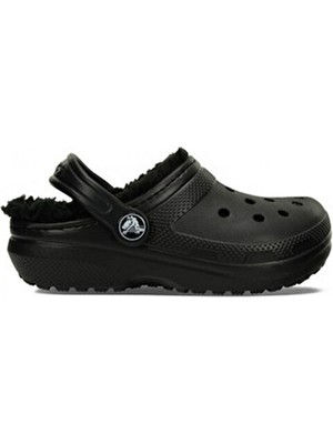 Crocs Classic Lined Clog T Siyah Çocuk Terlik