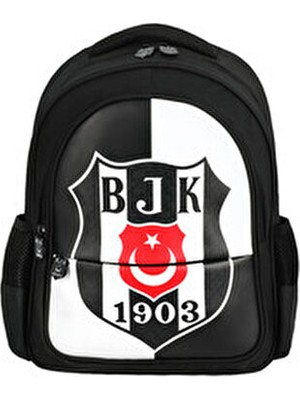 Me Okul Sırt Çantası Beşiktaş Bjk 1903 Logo Desenli Suni Deri 25360