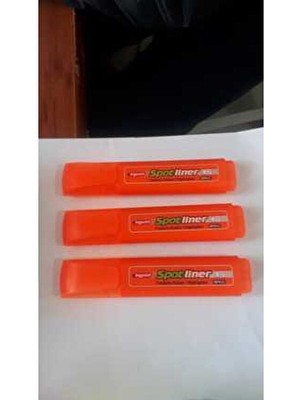 Bigpoint Turuncu Fosforlu Kalem 3'lü Set 3 Adet Plastik Malzeme ile Renkli Not Alma İçin İdeal