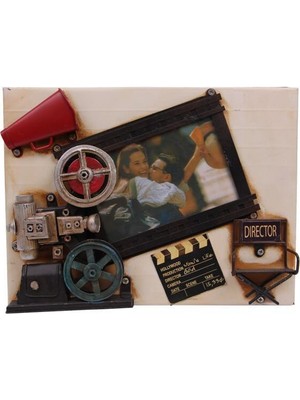 Erseyy Dekoratif Metal Çerçeve Sinema Temalı Vintage Hediyelik