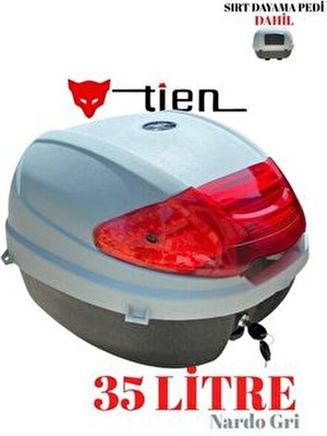 Tien Motor Tien 35 Litre Renkli Nardo Gri Motosiklet Çantası (Sırt Dayama Pedi Dahil)