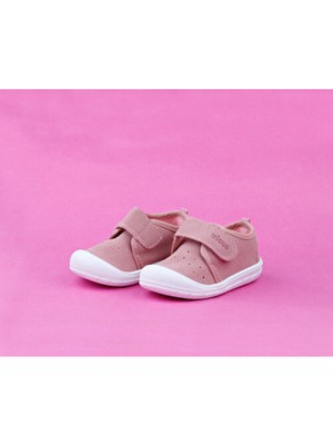 Vicco Anka Bebek Cırtlı İlk Adım Ayakkabı Pembe Termoplastik Taban Poliüretan Malzeme