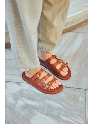 Milaya Shoes Zelina Tokalı Yazlık Kadın Terlik