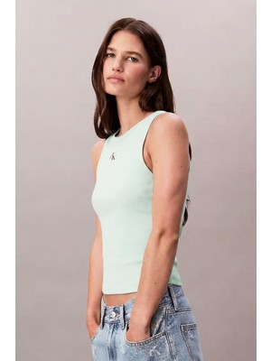 Calvin Klein Kadın Logo Detaylı Ribanalı Tank Top