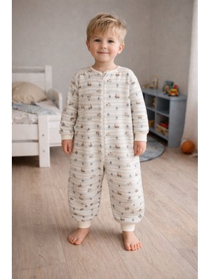 Enhitbaby Kışlık Bebek Uyku Tulumu | Çift Kat %100 Pamuk 3 Iplik 2 Tog