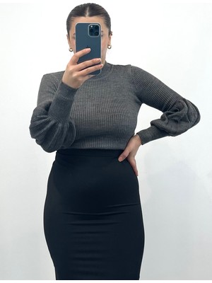 Balon Kol Balıkçı Triko Body