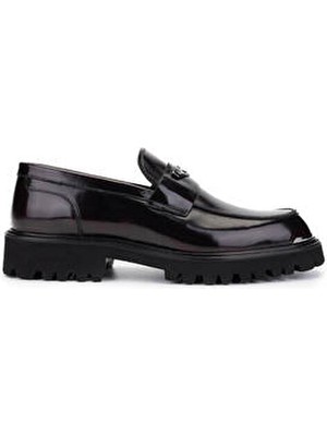 Tamer Tanca Erkek Hakiki Deri Bordo Loafer Ayakkabı