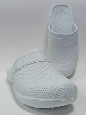 Gezer Beyaz Ekstra Hafif Suya Dayanıklı Lavabo Banyo Mutfak Balkon Teras Bahçe Islak Zemin Terliği