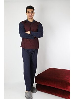 Şipka %100 Pamuklu Süprem Jakarlı Erkek Pijama Takımı 1001