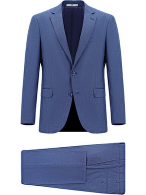 Kiğılı 7 Drop Slim Fit Dar Kesim Desenli Takım Elbise