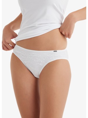 Blackspade Kadın Dantelli Külot Comfort Classics 1345 - Beyaz