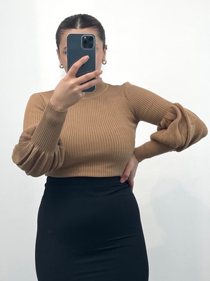 Balon Kol Balıkçı Triko Body