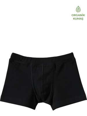 Blackspade Erkek Çocuk Organik Pamuk Boxer 2'li Paket 9401 - Siyah