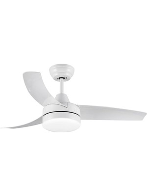 42 Inç Işıklı Modern Tavan Vantilatörü, Sessiz Dc Motor, 6 Hız ve Uzaktan Kumandalı