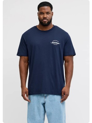 Jack & Jones Jack&jones 12289681 Jjbrandon Tee Battal Buyuk Beden Erkek Tshırt