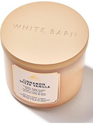Bath & Body Works Cinnamon Spiced Vanilla Kokulu Mum 411 G Çok Renkli Özel Soya Mumu