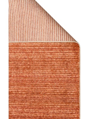 Akbel Halı Gessi GES Plain Terracotta - Kolay Temizlenen Hav Vermeyen Modern El Emeği Özel Tezgah Halı