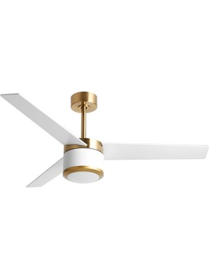 Reiga 52 Inç Modern Tavan Vantilatörü, 3 Ahşap Kanat, Sessiz Dc Motor, LED Işık ve Uzaktan Kumandalı