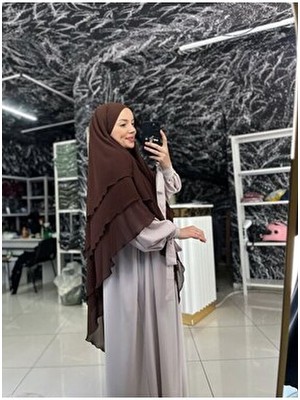 Fashion Journey Ferace Sufle Koldan Baglamalı Takım 2li Takım Hac Umre