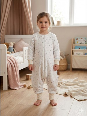 Enhitbaby Kışlık Bebek Uyku Tulumu | Çift Kat %100 Pamuk 3 Iplik 2 Tog