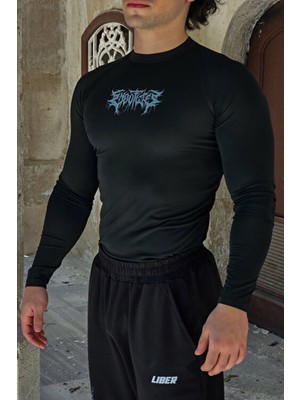 Liber Endoflife - Uzun Kollu Compression T-Shirt (Siyah)
