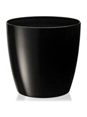  polivahome yakut saksı lüks yakut saksı , 23 cm, 7.4 lt siyah saksı
