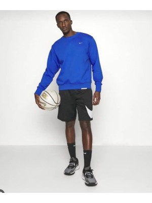 Nike Men's Standard Issue Dri-Fit Crew Mavi Erkek Sweatshirt DQ5820-480