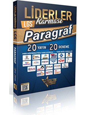 Liderler Karması 2026 Model 20 Farklı Yayınevinden 20 Lgs Paragraf Deneme Seti