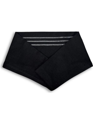 Kaymayan Silikonlu Bandana Bone Siyah - Kadın Tesettür Dikişsiz Kaymaz Geçme - Sportif Saç Bandı