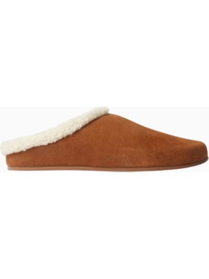 Jeffrey Campbell Kadın Süet ve Shearling Astarlı Sabo Terlik, Rahat Günlük Tasarım