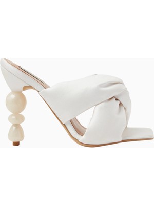 Camelia 100, Inci Detaylı Lüks Saten Mule