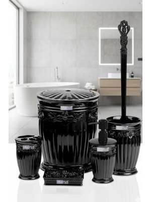 Okyanus Home Sultan Banyo Seti Siyah