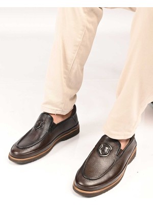 Bestello Bağcıksız Eva Taban Hakiki Deri Casual Ayakkabı 333-03 Erkek Ayakkabı